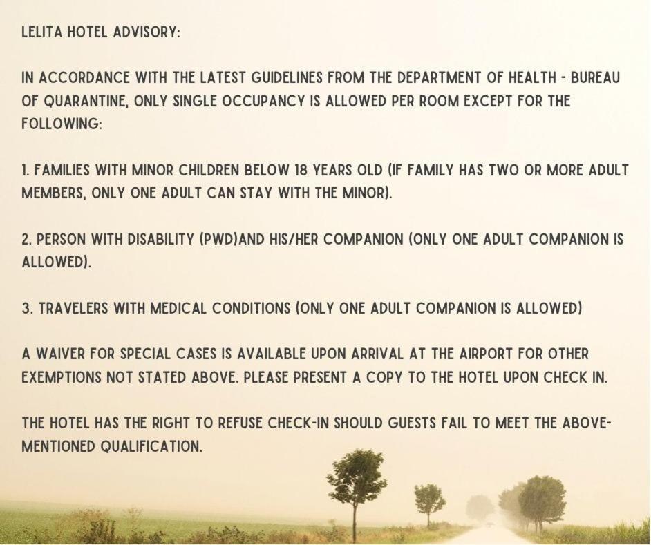 סן פדרו מקאטי Lelita Hotel - Certified Quarantine Facility מראה חיצוני תמונה